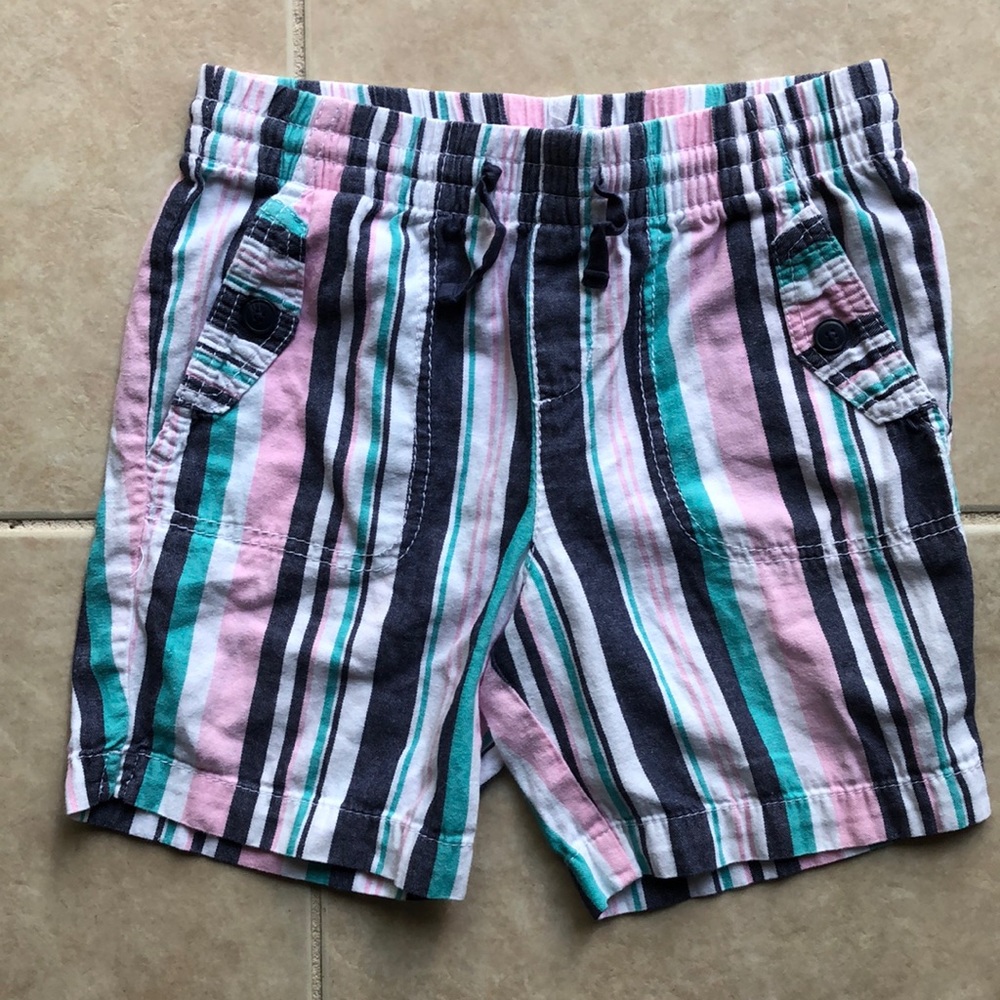 Wonder Nation Girls Multi Stripe Shorts